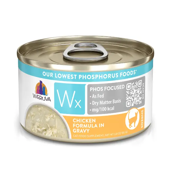 Weruva Wx Phos Focused Chicken In Gravy Canned Cat Food Supplement, 3Oz 1