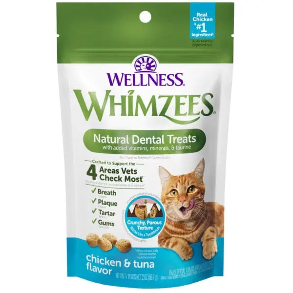 Whimzees Chicken & Tuna Natural Dental Cat Treats 1