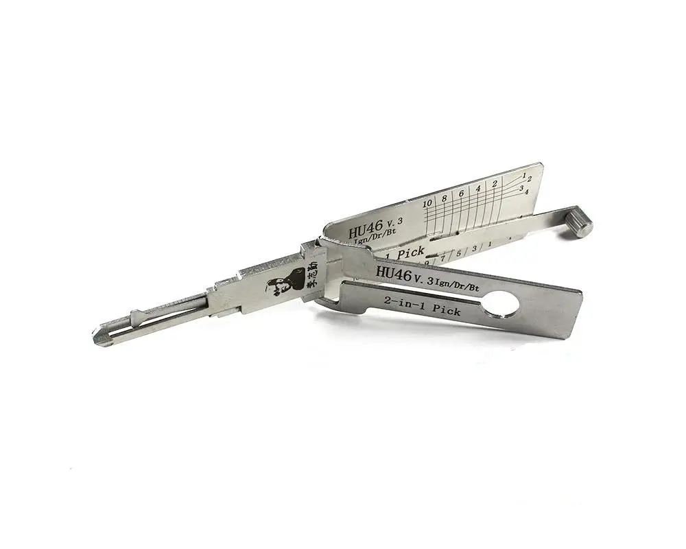 Original Lishi Hu46 For Opel Vauxhall Holden Pontiac Chevrolet 2-In-1 Pick - Ignition/Door/Trunk 1