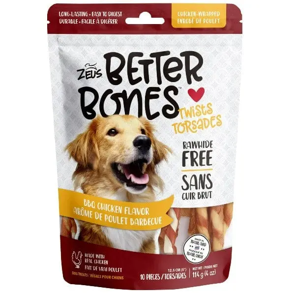 Zeus Better Bones Bbq Chicken Twists For Dogs 1