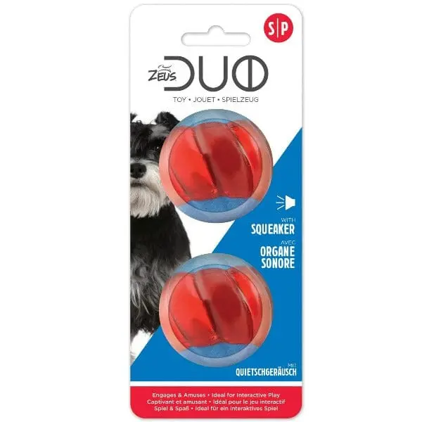 Zeus Duo Ball Toy; Squeaker 1