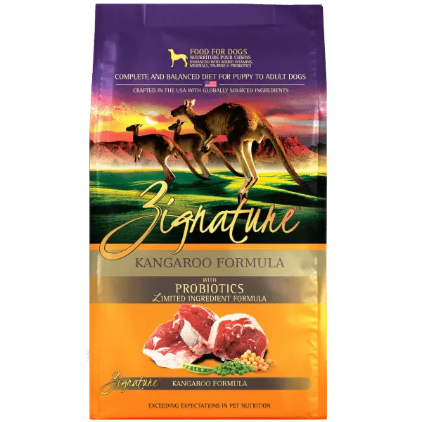Zignature Limited Ingredient Kangaroo Formula Dry Dog Food 1