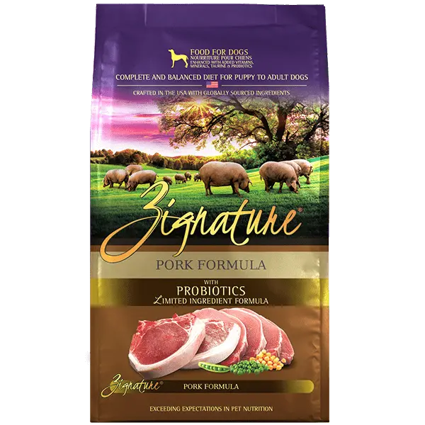 Zignature Limited Ingredient Pork Formula Dry Dog Food 1