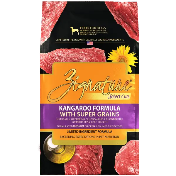 Zignature Select Cuts Kangaroo Formula With Super Grains Dry Dog Food 1