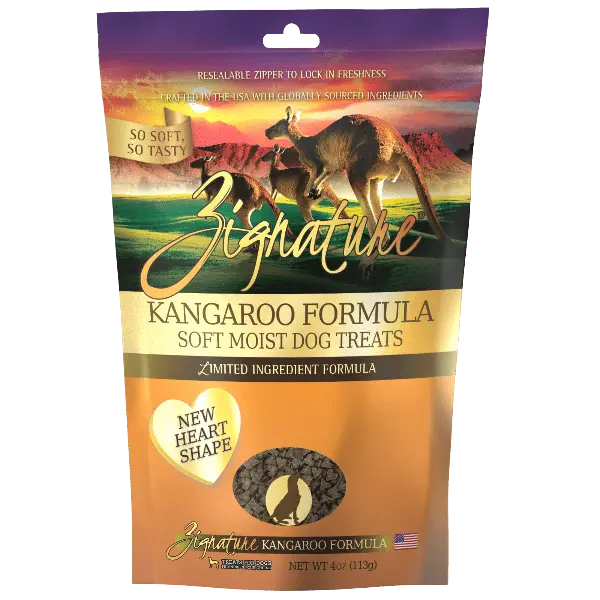Zignature Soft Moist Kangaroo Formula Dog Treats 1