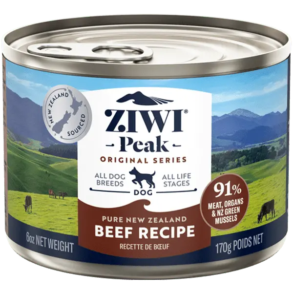 Ziwi Peak Original Series Beef Recipe Canned Dog Food, 6Oz 1