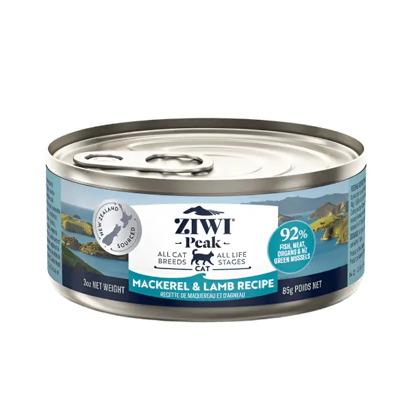 Ziwi Peak Original Series Mackerel & Lamb Recipe Canned Cat Food, 3Oz 1