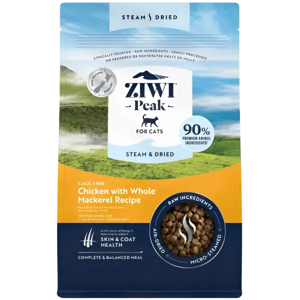 Ziwi Peak Steam & Dried Chicken With Whole Mackerel Recipe Cat Food (Special Order Item) 1