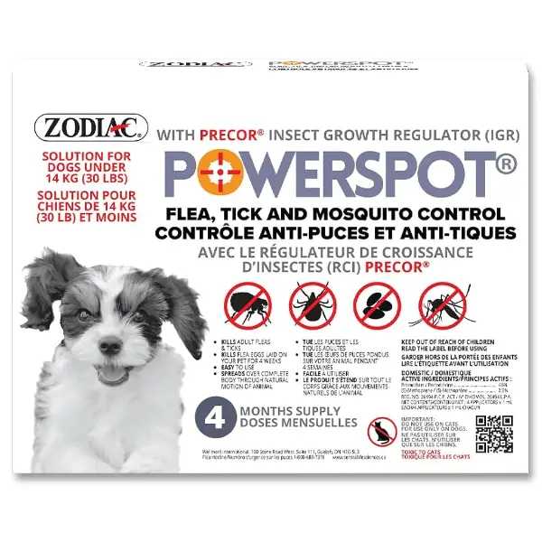 Zodiac Powerspot Flea And Tick Control For Dogs 1