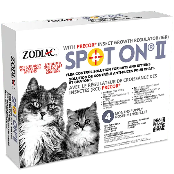 Zodiac Spot On Ii Flea Control For Cats & Kittens 1