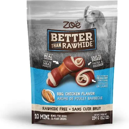 Zoë Better Than Rawhide Bbq Chicken Bones, Mini 1