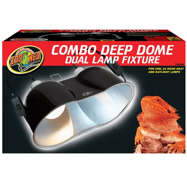 Zoo Med Combo Deep Dome Dual Lamp Fixture 1