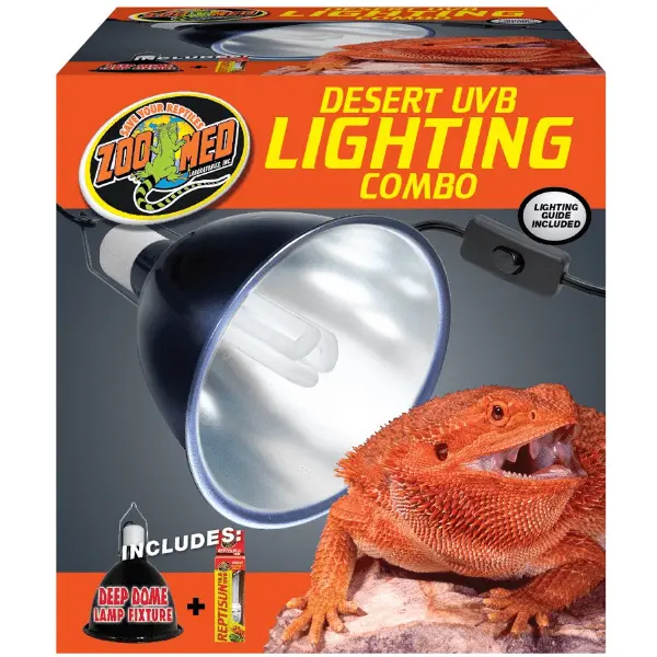Zoo Med Desert Lighting Starter Kit Dome Fixture/75 Watt Basking Spot Bulb 1