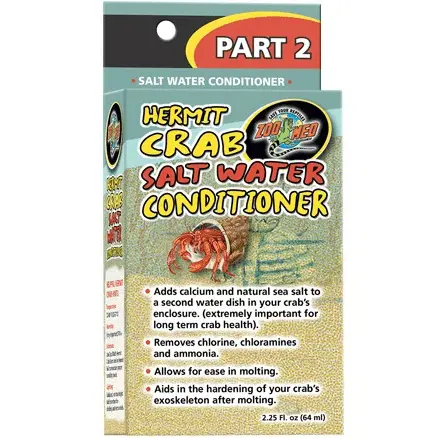 Zoo Med Hermit Crab Salt Water Conditioner (2 Part) 1