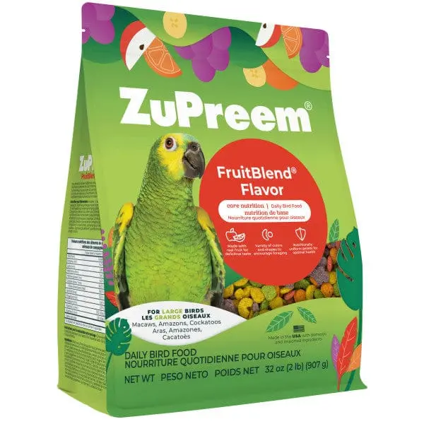 Zupreem Fruitblend Flavor Bird Food, Large 1
