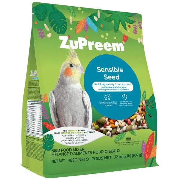 Zupreem Sensible Seed Bird Food, Medium 1