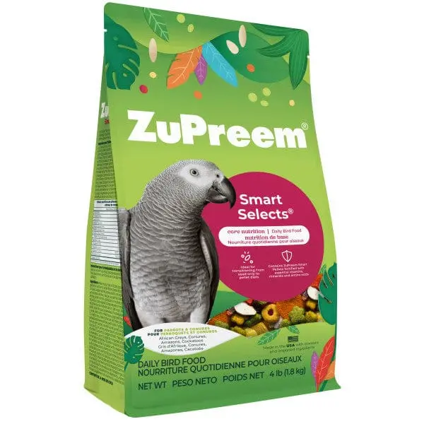 Zupreem Smart Selects Bird Food, Parrots & Conures 1