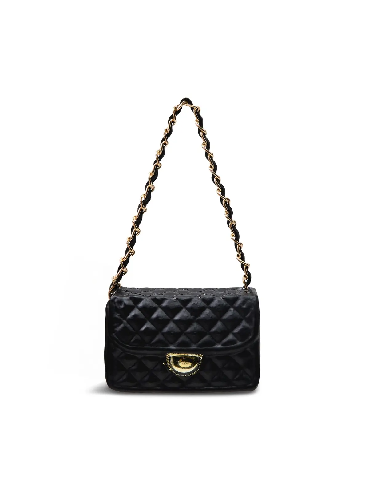 Fashion Bag Glass Bauble Black 1