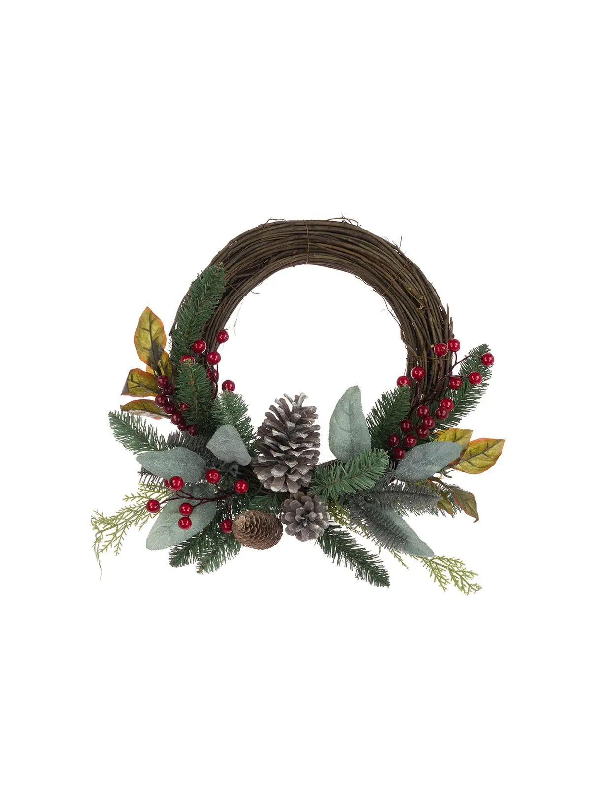 Hawes Berry Rattan Christmas Wreath Christmas 40Cm 1