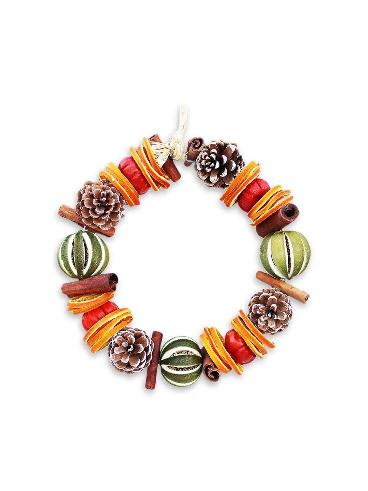 Lime Winter Circle Christmas Wreath 1