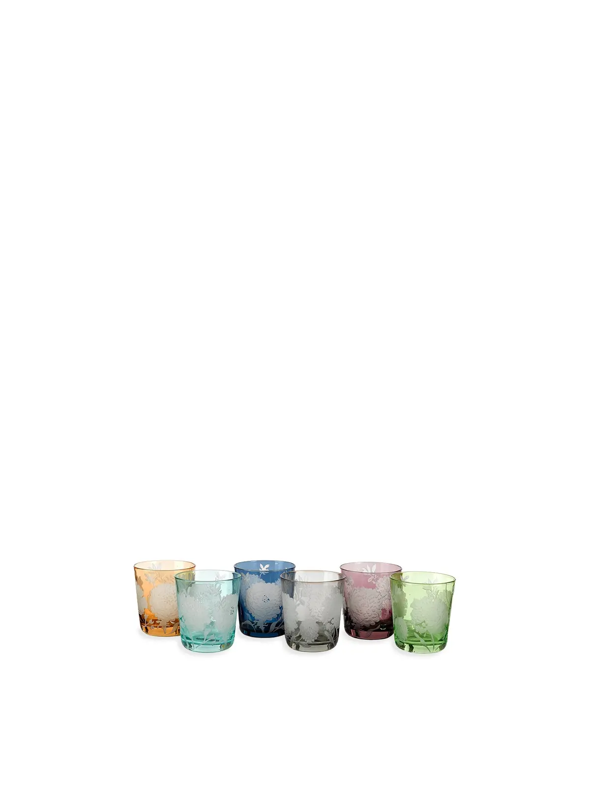 Tumbler Peony Multicolour Set 6 1