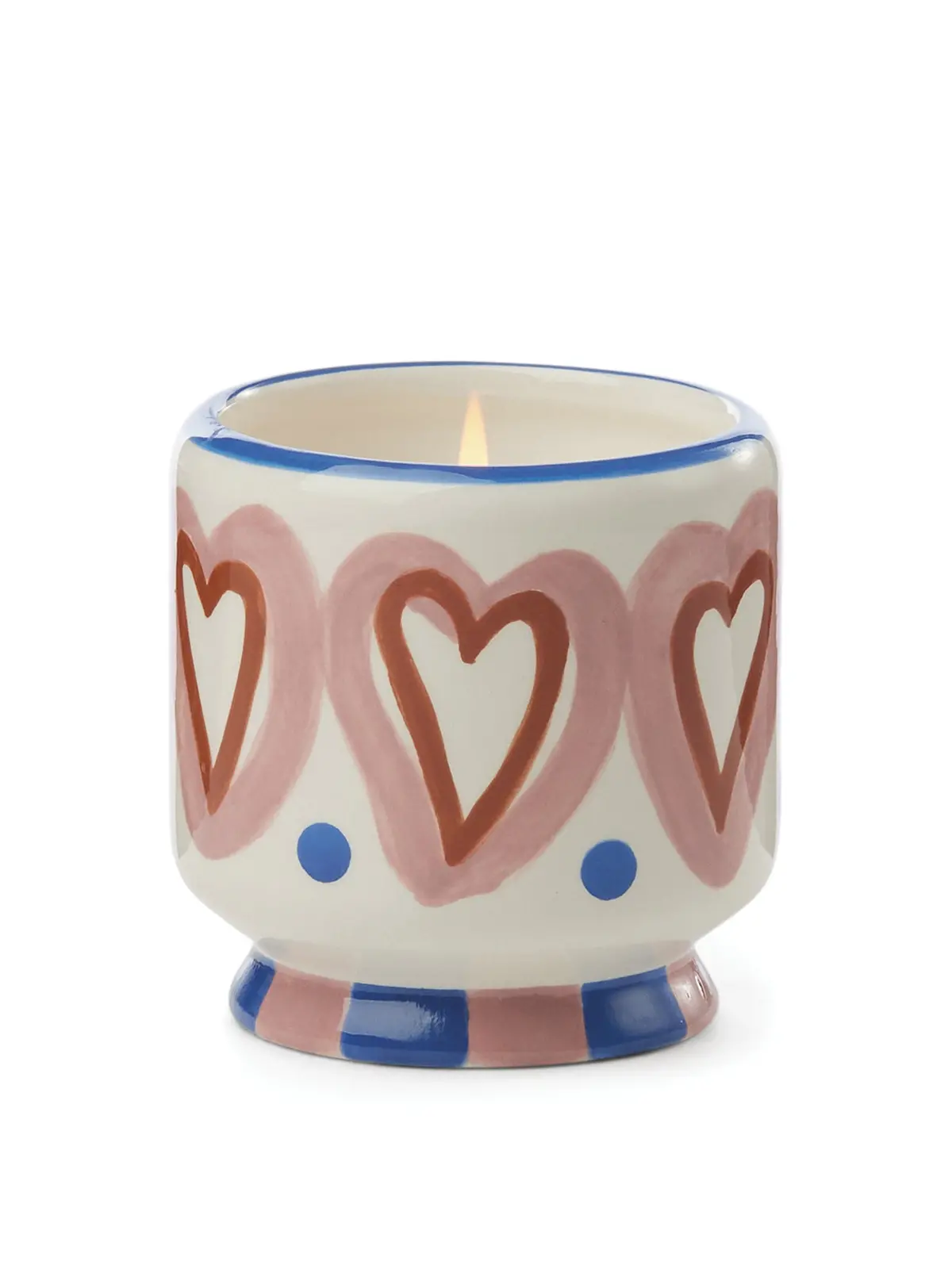 Rosewood Vanilla Hearts Ceramic Candle 1