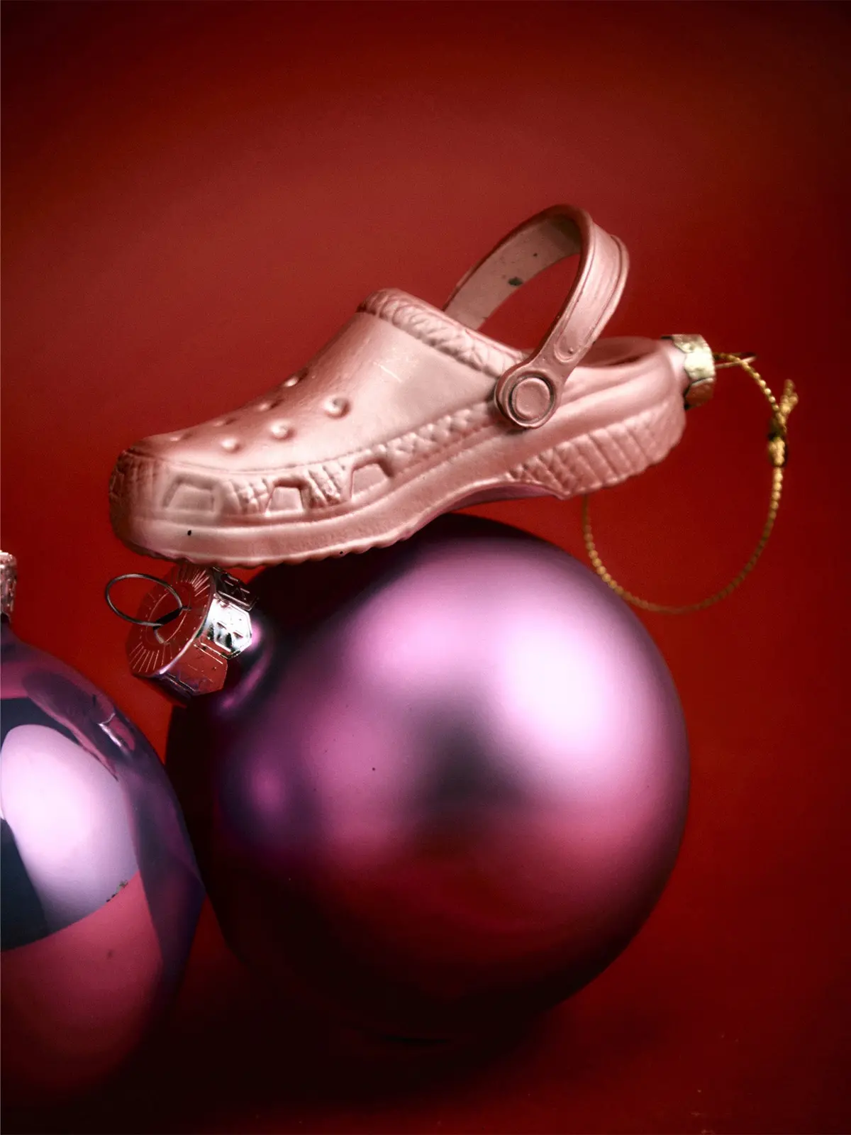 Clog Pink Christmas Tree Decoration 2