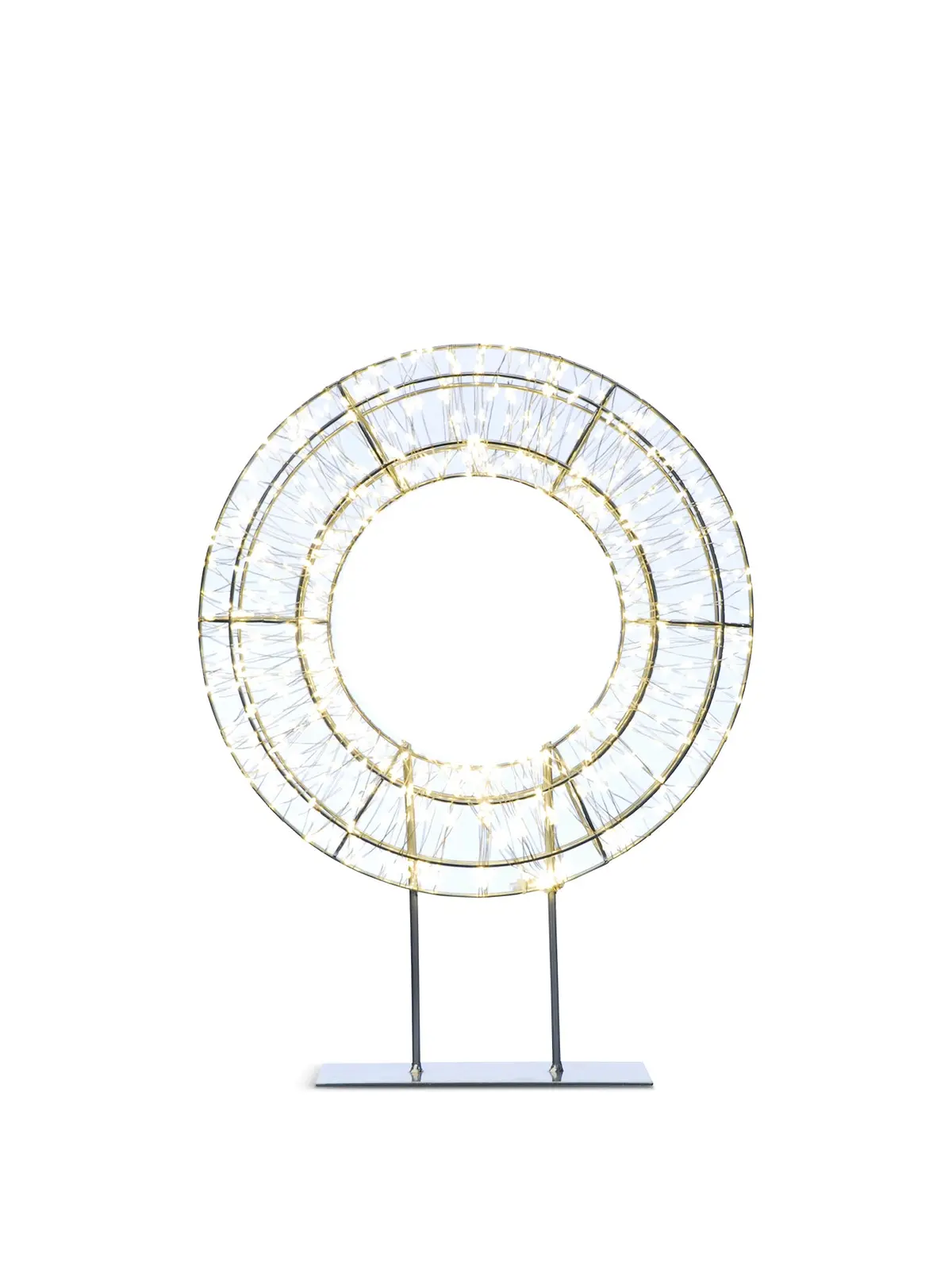 Dewdrop Wreath On Stand 720 Warm White Led Lights 45Cm 1