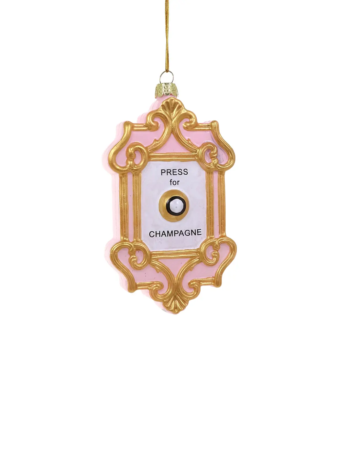 Press For Champagne Christmas Tree Hanging Decoration 1