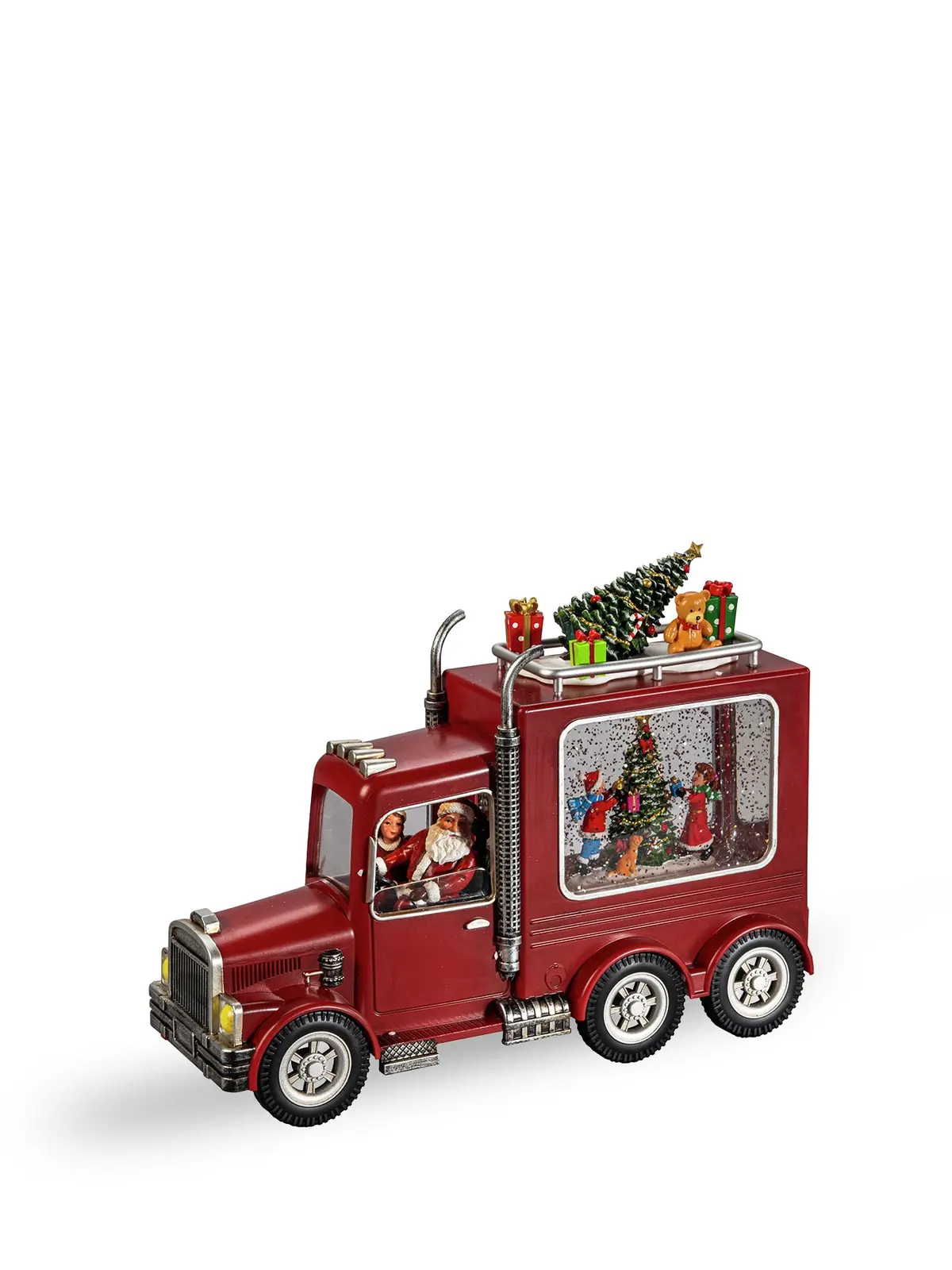 Water Lantern 3Xaa Santa's Truck Warm White Led 5Hrs Timer 1