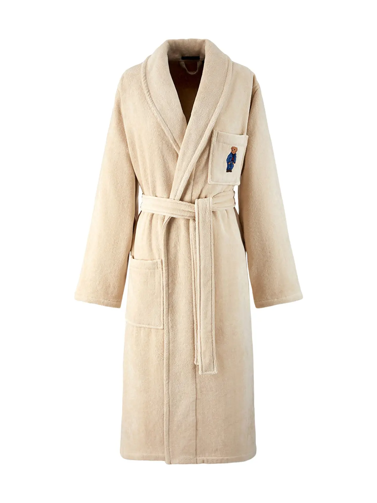 Denim Bear Pale Oak Bathrobe 1