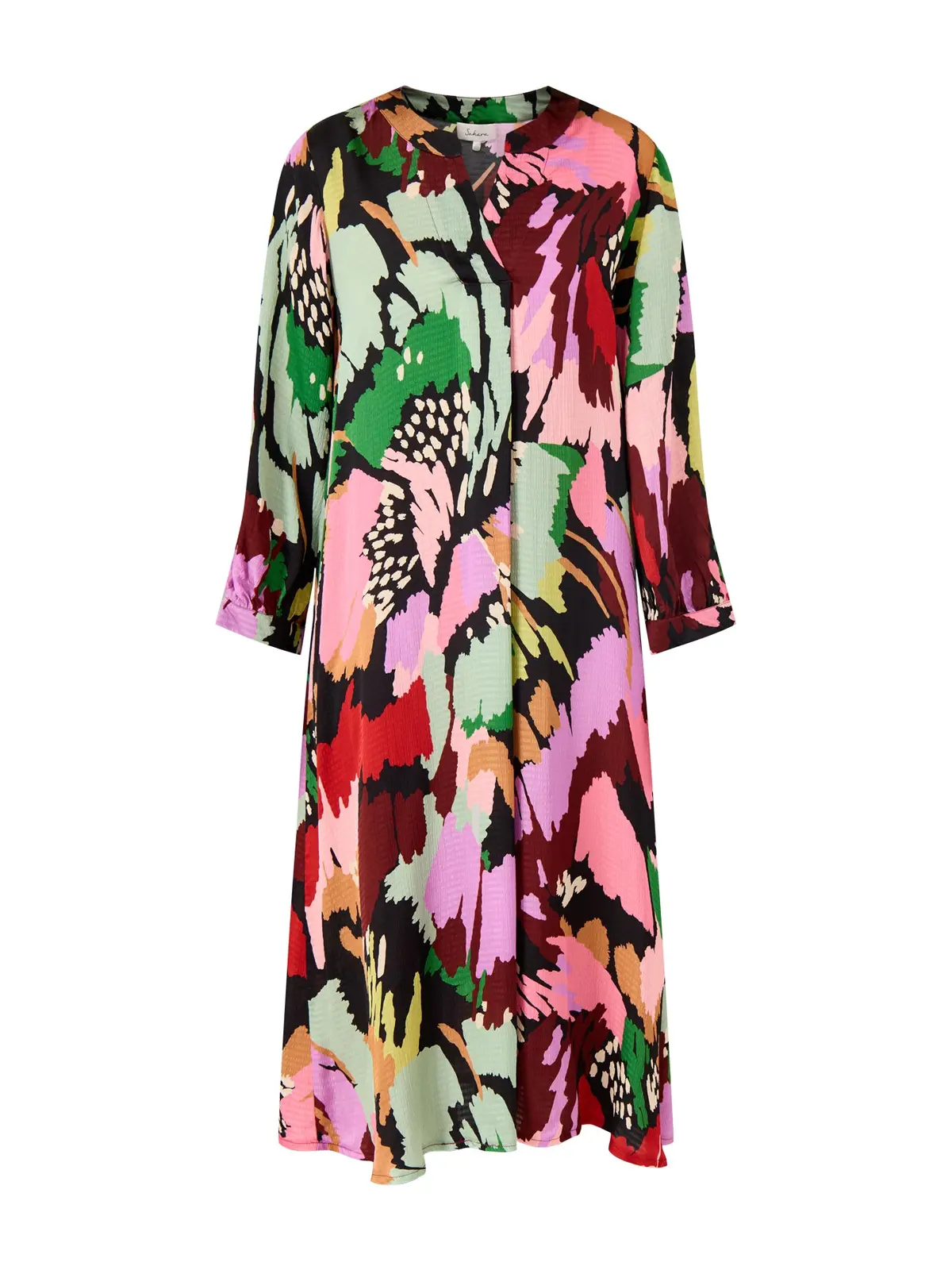 Large Floral Collage Dress Multi Colour 1