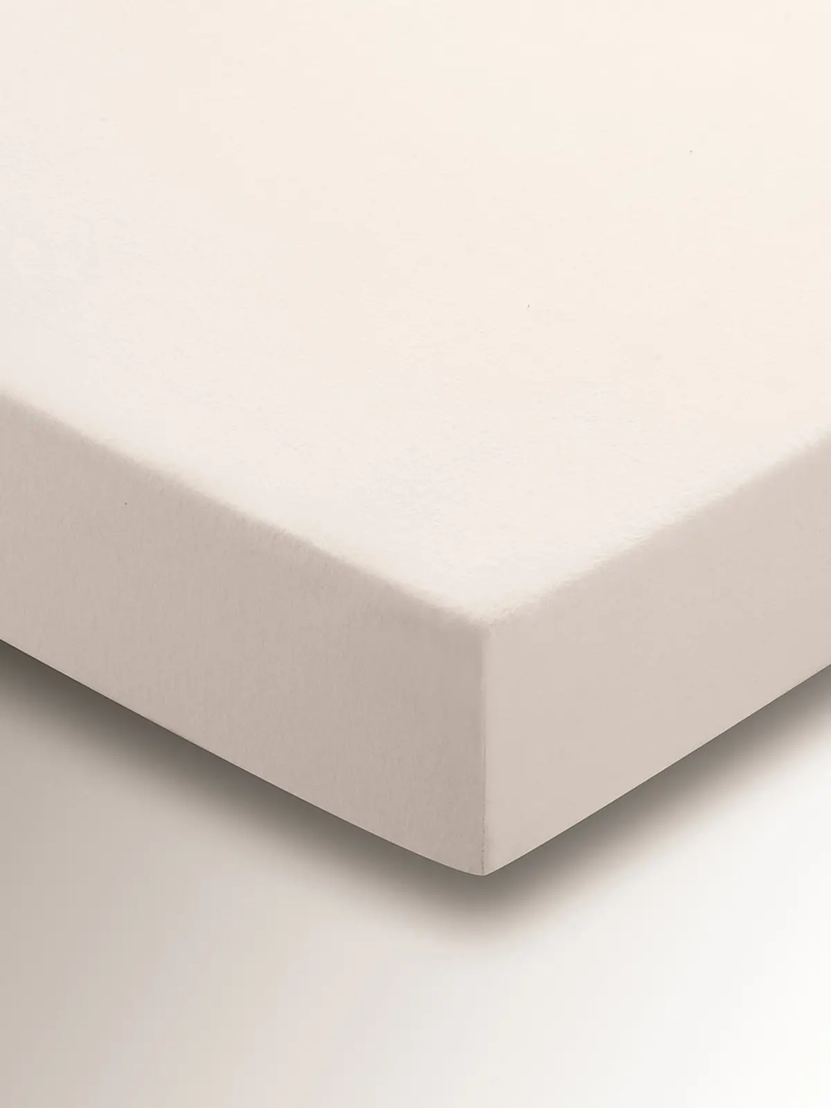 Ivory Brushed Cotton Fitted Sheet Double 1