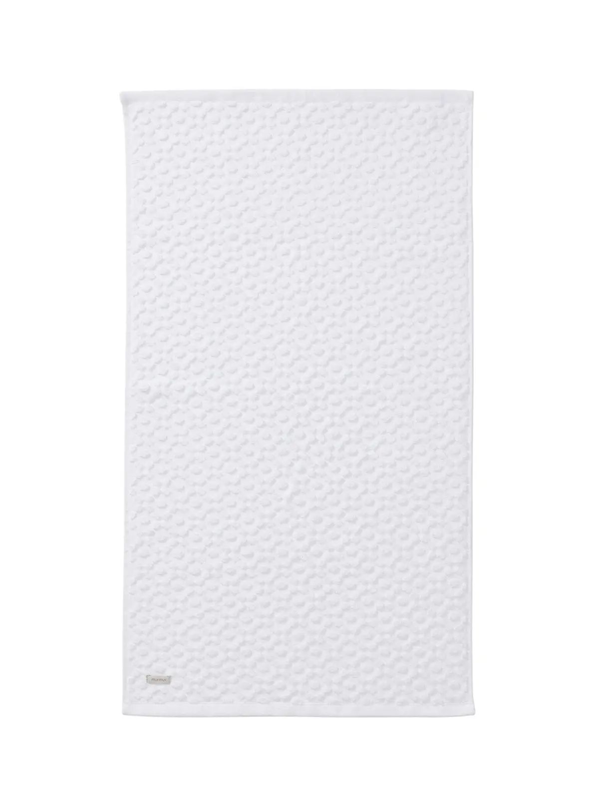 White Fae Sculpted Bath Towel 1