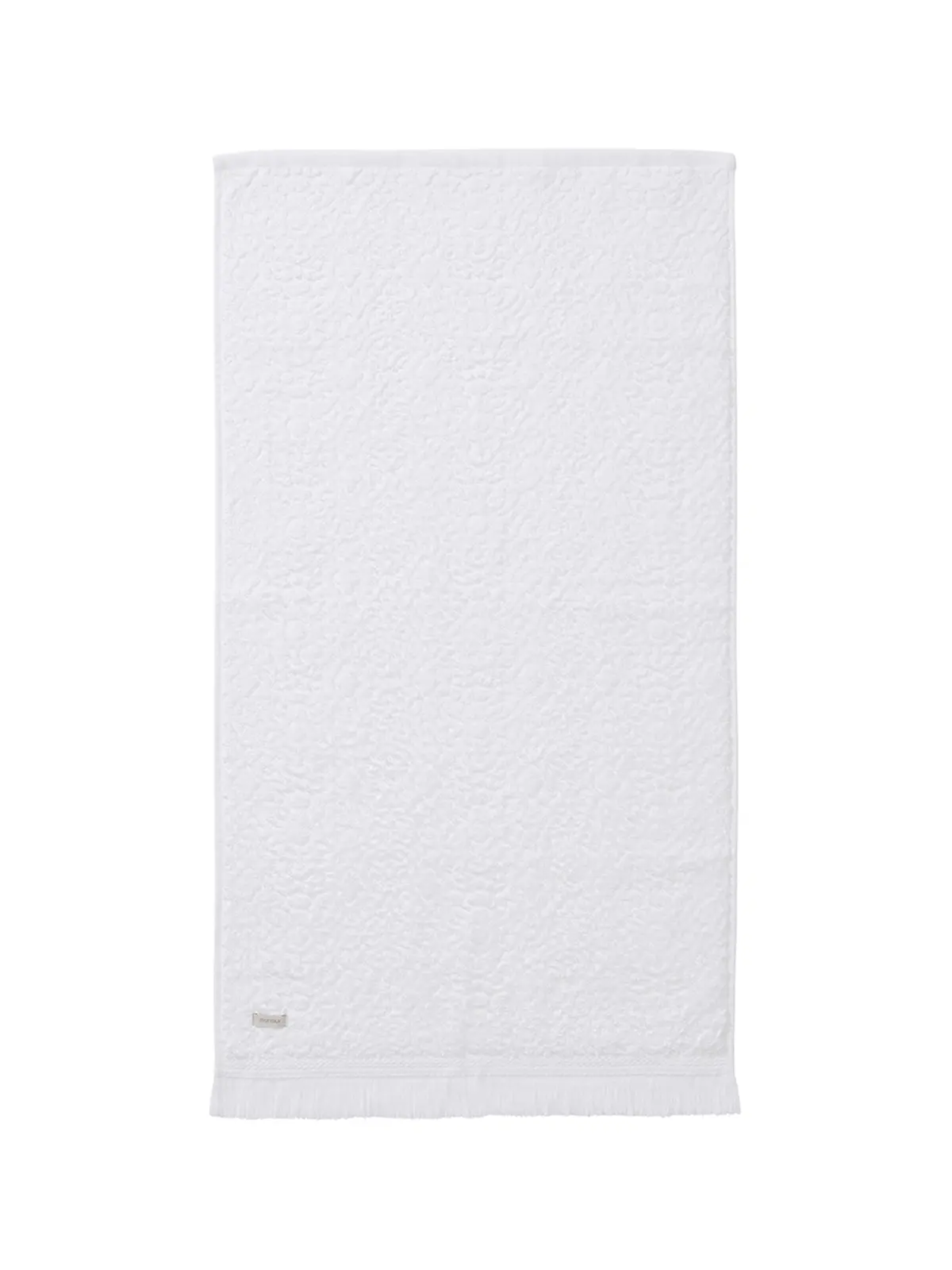 White Lotta Sculpted Bath Towel 1