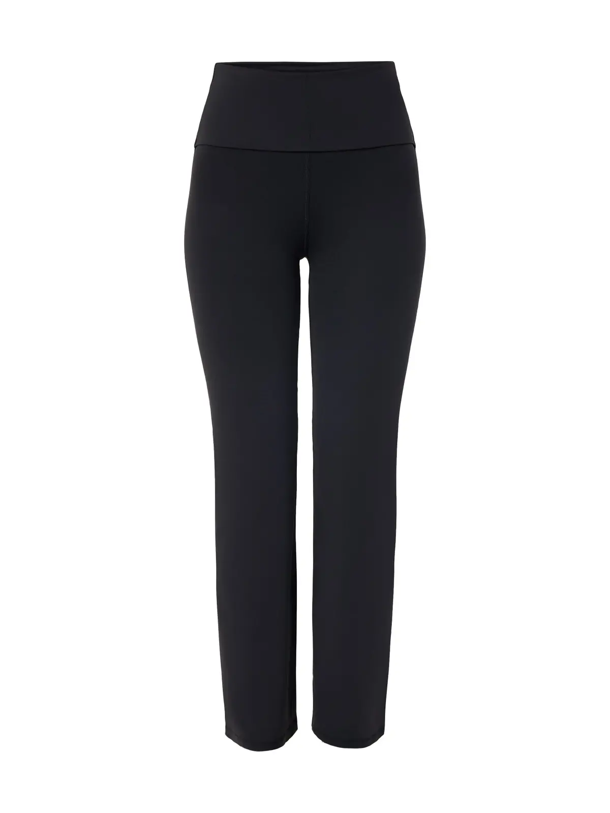 All Day Active Foldover Waist Trouser Black 1