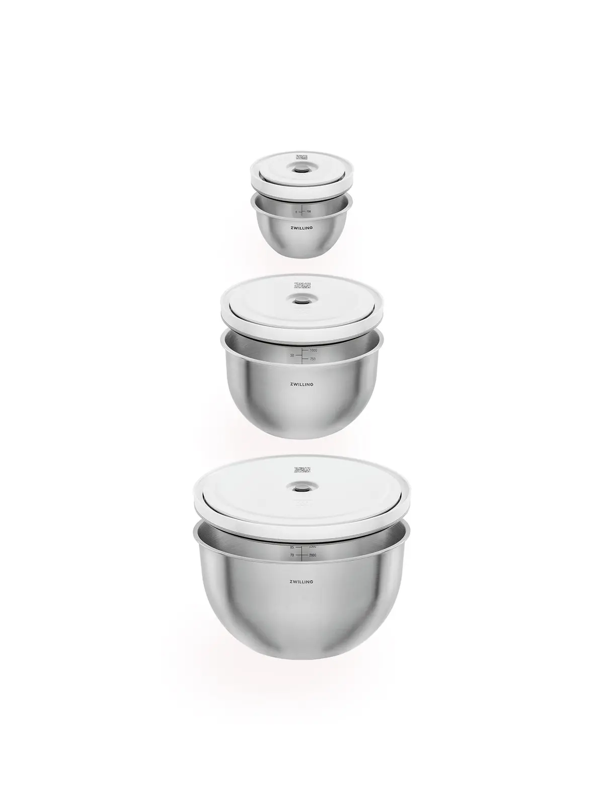 Stainless Steel Vacuum Bowls Set Of 6 2