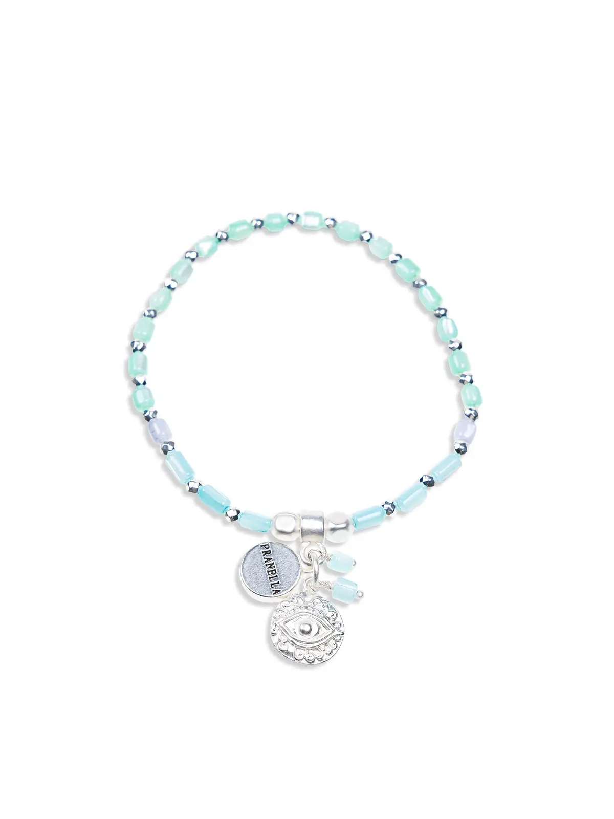Sol White Silver Eye Bracelet 1