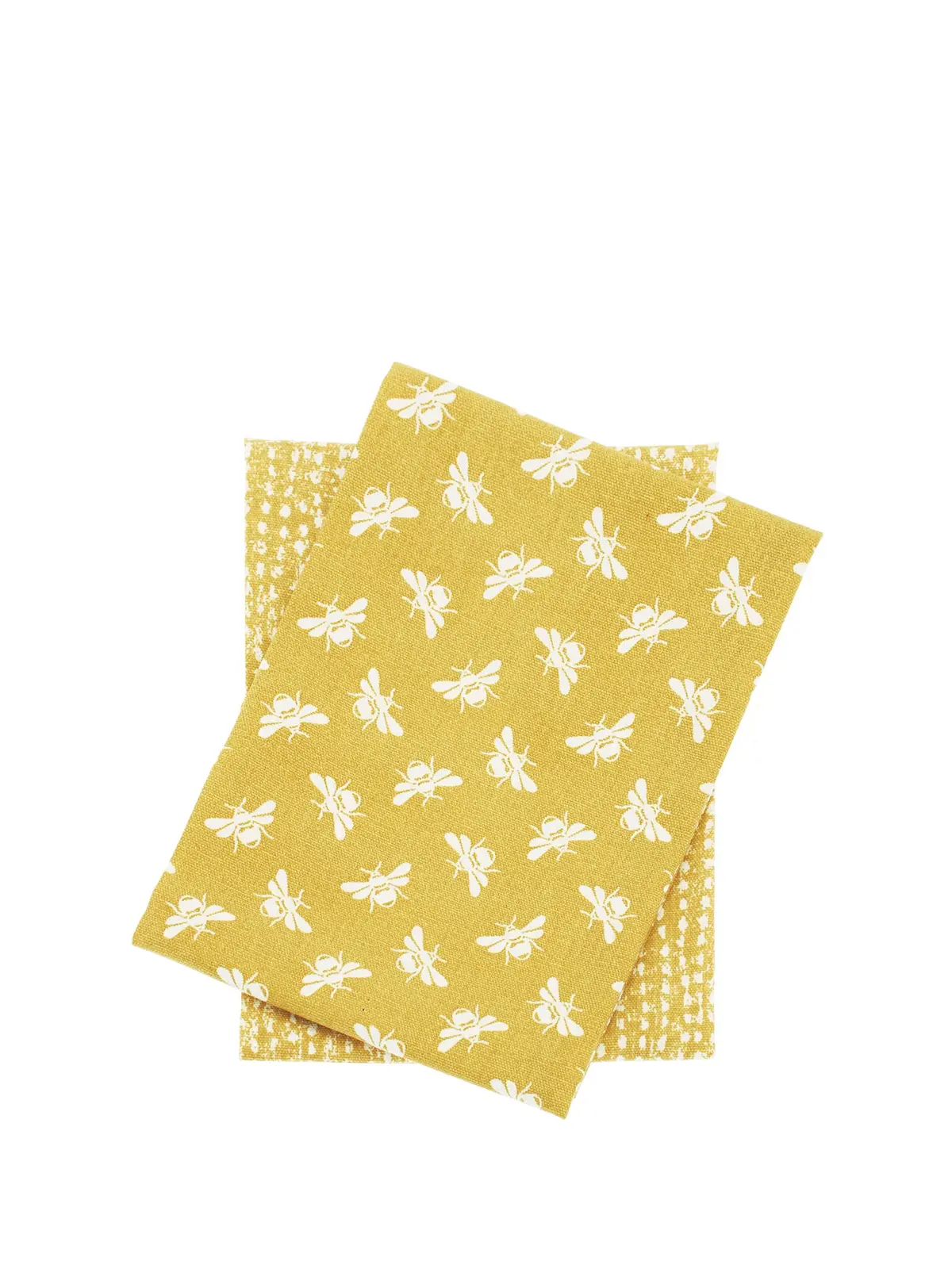 S2 Bee Tea Towels Ochre 1