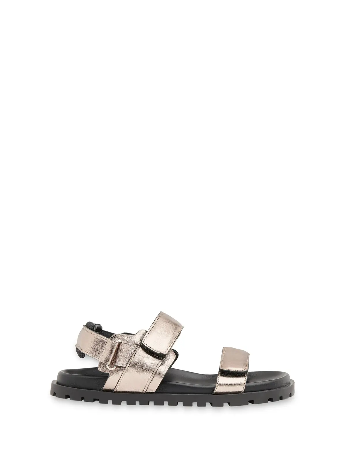 Pewter Ria Sporty Velcro Sandal 1
