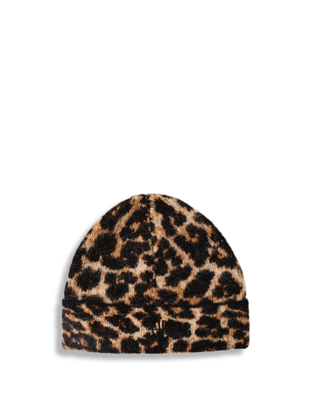 Elia Beanie - Black And Brown Leopard Leopard 1