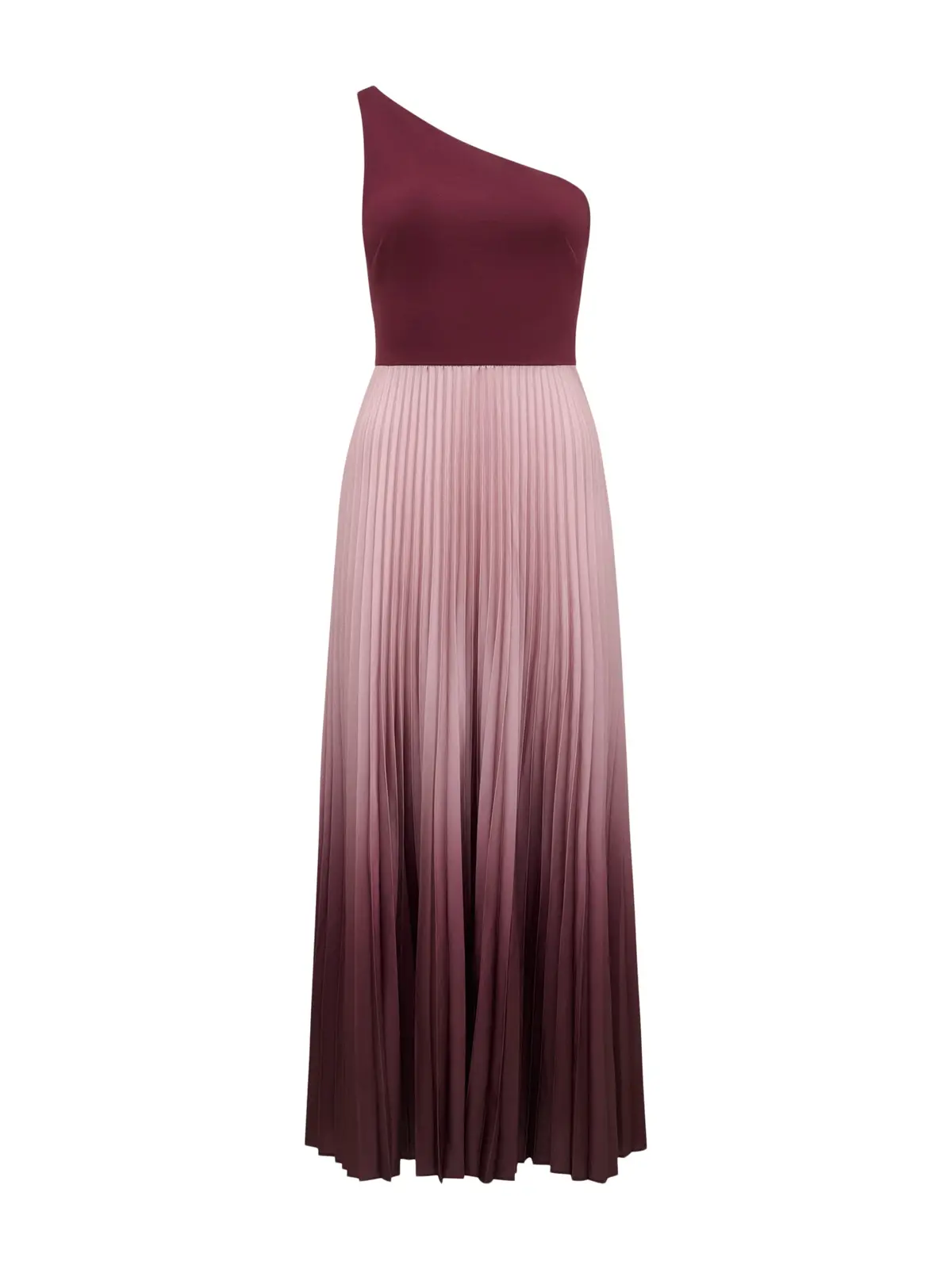 Olena One Shoulder Pleated Midi Dress 1