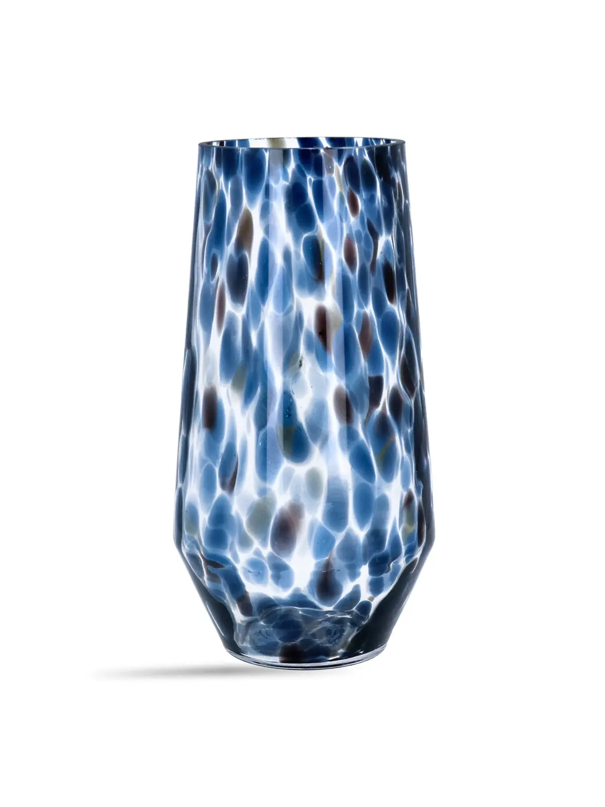 Tortoiseshell Glass Tall Vase 1
