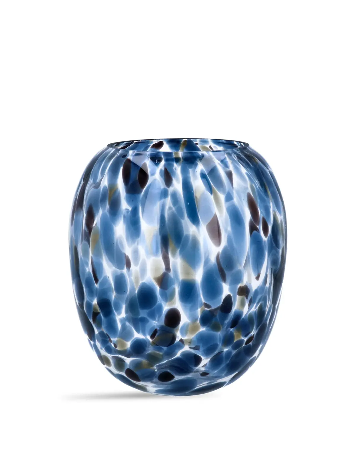 Tortoiseshell Glass Balloon Vase Small 1