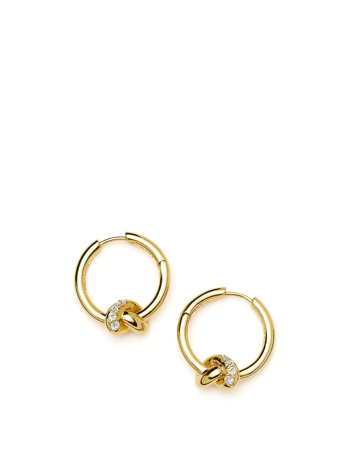 Lucy Williams Small Hoop Earrings Gold 1