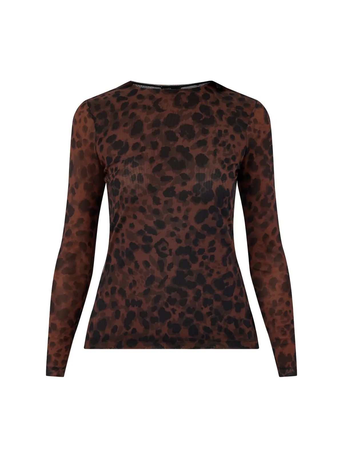 Mesh Spencer Top Brown 1